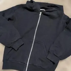 H&M ブラック フルジップパーカー 140cm