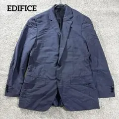 エディフィス　ウール　モヘヤ混　テーラードジャケット　ストライプ　カノニコ　50