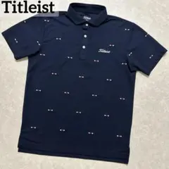 タイトリスト★総柄★薄手ストレッチ★ポロシャツ【メンズ サイズLL】