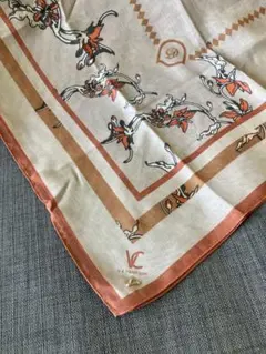 ハリーポッター花柄シルク風スカーフ KCロゴ付き