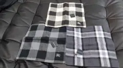 バーバリー タオルハンカチ チェック柄 3枚セット 未使用品