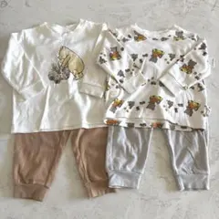 美品【UNIQLO】ベビーパジャマ2セット