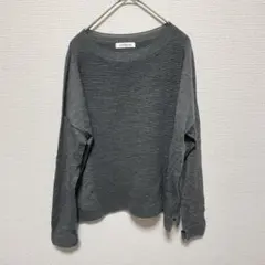 NEWYORKER グレー ウール ニット セーター Mサイズ