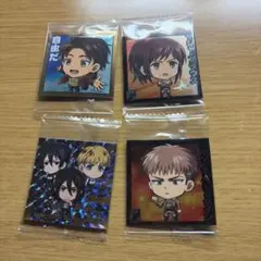 進撃の巨人 ウエハース シール エレン ミカサ アルミン 進撃R おまけ