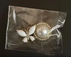 【現品※お得な2点セット】クロックス対応　ジビッツ　パール　蝶　キラキラ