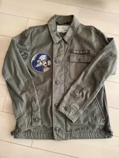 AVIREX U.S.NAVYジャケット フード付き AVIREX U.S. NAVY ミリタリージャケット フード付き XL - メルカリ
