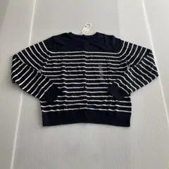 ユニクロのUVカットボーダークルーネックカーディガン(長袖)