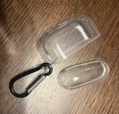 透明イヤホンケース カラビナ付き⚪︎Air Pods Pro 第2世代