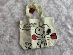 スヌーピー トートバッグ I LOVE DUNKING DOUGHNUTS