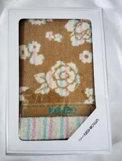 【新品未使用】KENZO 花柄　バスタオル　ブラウン系のサムネイル