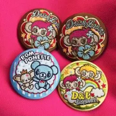ナルミヤキャラクターズ 刺繍缶バッチ ポンポネット デイジーラバーズ