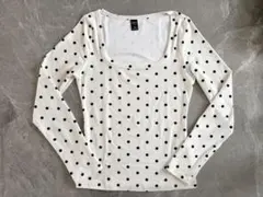 ★24時間以内発送★美品★最安値★SHEIN dazyドット柄トップス 長袖 M