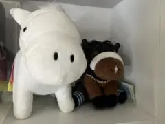 競走馬デザイン ぬいぐるみ 2体セット