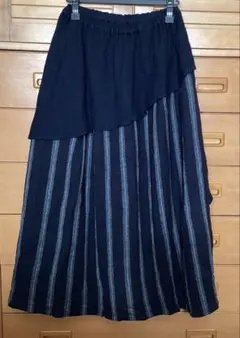 pot-pourri ポプリ企画　日本製　ウールフレアロングスカート