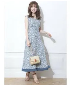 Apuweiser-riche アプワイザーリッシュ　花柄　ワンピース