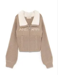 andmary Mary logo zip tops