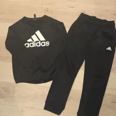 adidas ブラック ジャージセット　130