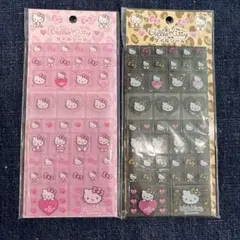 ハローキティ タイルシール　ブラックとピンク