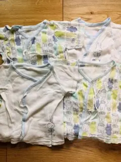 【アカチャンホンポ】新生児用コンビ肌着4枚セット(50〜60サイズ)