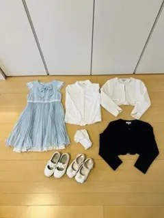 anyFAM エニィファム 卒園 入学 ワンピース 120cm セット タイツ