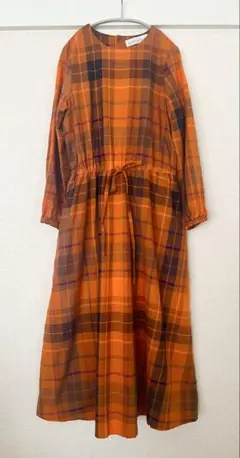 新品タグ付き！アトリエドゥサボン チェックワンピース