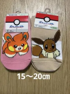 ポケットモンスター　パモット　イーブイ　靴下　15〜20㎝　2足セット