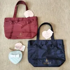 しまむら 青木美沙子 m♡petit ミニトートバッグ＆ハートミラー付 