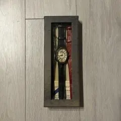 アナログ腕時計 カラーストラップ付き