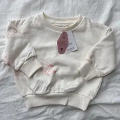 【新品タグ付き】 しまむらsoftcheese 総柄トレーナー 90