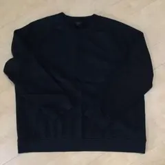 COS ブラック ラグランスリーブ トレーナー EUR XL