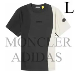 L 白　MONCLER ADIDAS Tシャツ　モンクレール アディダス