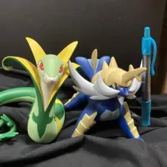 ポケモン　ポケットモンスター　フィギュア　ソフビ　人形　ダイケンキ　ジャローダ