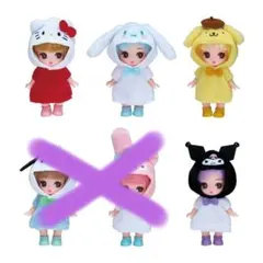 ぷちリカちゃん サンリオキャラクターズ 4体セット♡