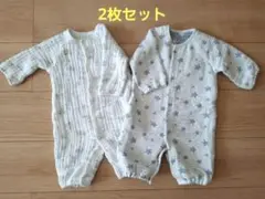 ロンパース 2枚セット 車柄・星柄　50~70cm