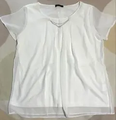 COMME CA ISM コムサイズム 半袖 ブラウス シャツ L