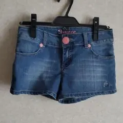 デニム　ショートパンツ　短め