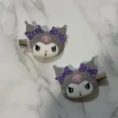 クロミ 前髪 ヘアピン ヘアアクセサリー サンリオ