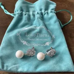 LoveTiara パールフラワーイヤリング