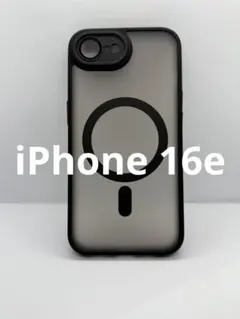 iPhone16e ケース ブラック マグセーフ 新品 レンズ保護　2271