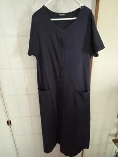 マタニティパジャマ　半袖　ネイビー　Ｍサイズ