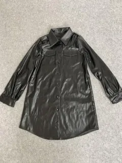 ず*と様 Y128 SHEIN レザージャケット M ブラック