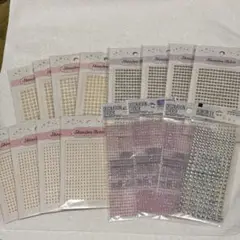 DAISO ラインストーンシール セリア 百均 100均 パール