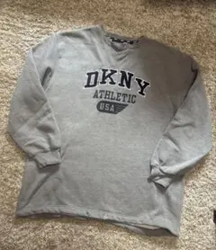 90s DKNY ダナキャラン ニューヨーク スウェット　トレーナー グレー　Lのサムネイル