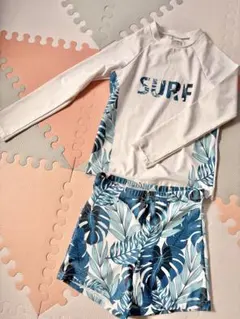 男の子　水着　セット　ラッシュガード　膝上パンツ