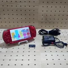 美品 動作品 / 点検・整備済み psp3000 本体 ラディアント・レッド