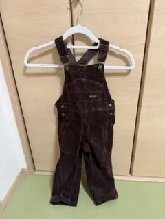 ブラウン コーデュロイ オーバーオール