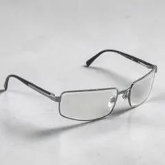 【Y2K】BVLGARI（ブルガリ） スクエア メタルフレーム 眼鏡 サングラスのサムネイル