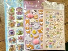 動物デザインおしりシールボンボンドロップシール ウォーターシール ぷっくりシール