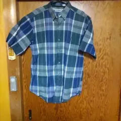 L.L.Bean LLビーン　半袖チェックシャツ　Msize