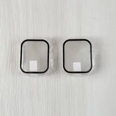 【2個入り】Apple Watch 7/8 ケース カバー クリア 41㎜